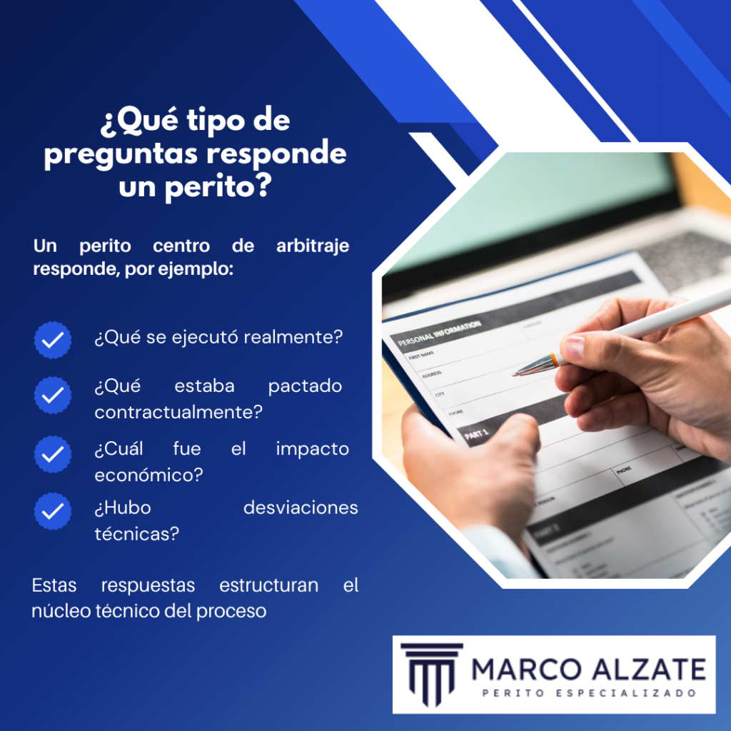 Perito centro de arbitraje